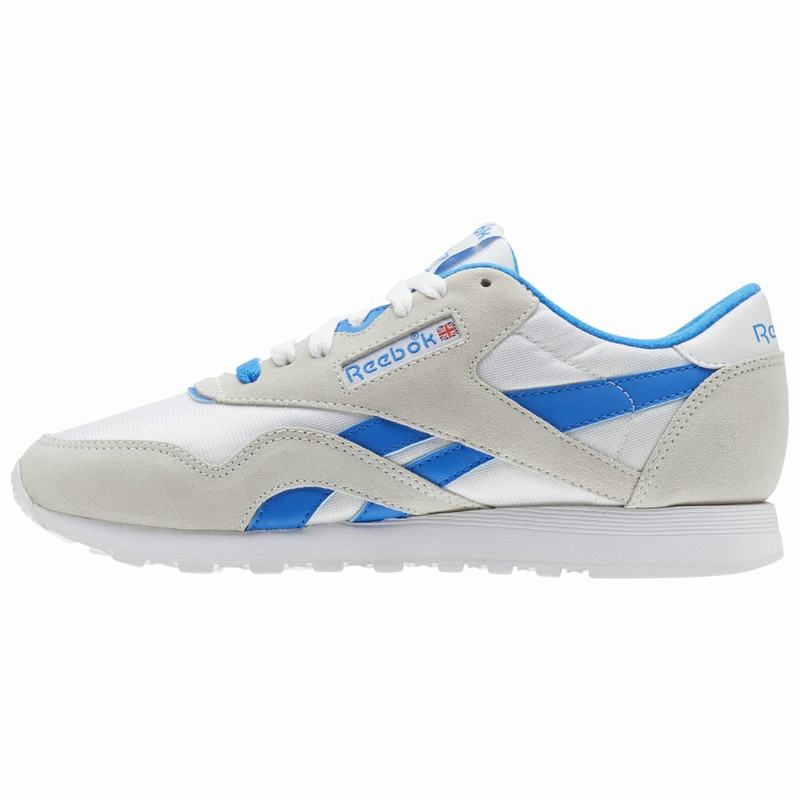 Reebok Classic Nylon Tenisky Damske - Biele/Modre RA7967KS